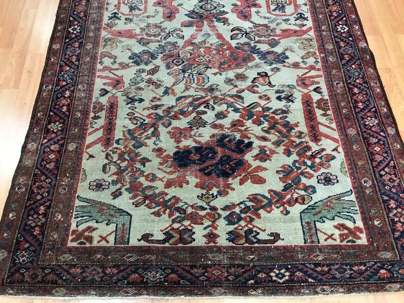 4'3" x 6'8" Antique Turkish Floral Oriental Rug - 1880s - Hand Made gallery