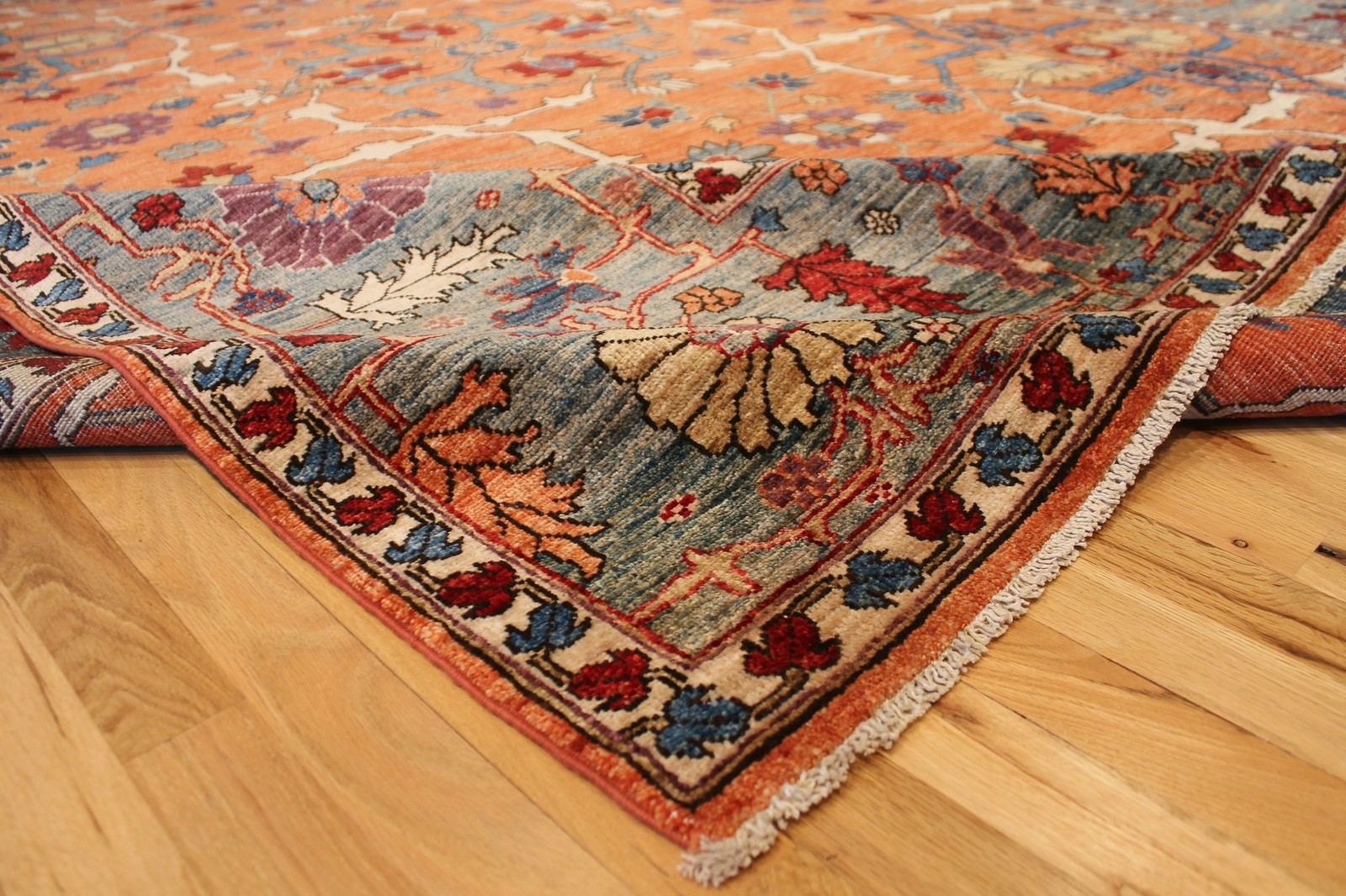 Hand-knotted Rug (Carpet) 8'8X11'6, Choeb Rang mint condition gallery
