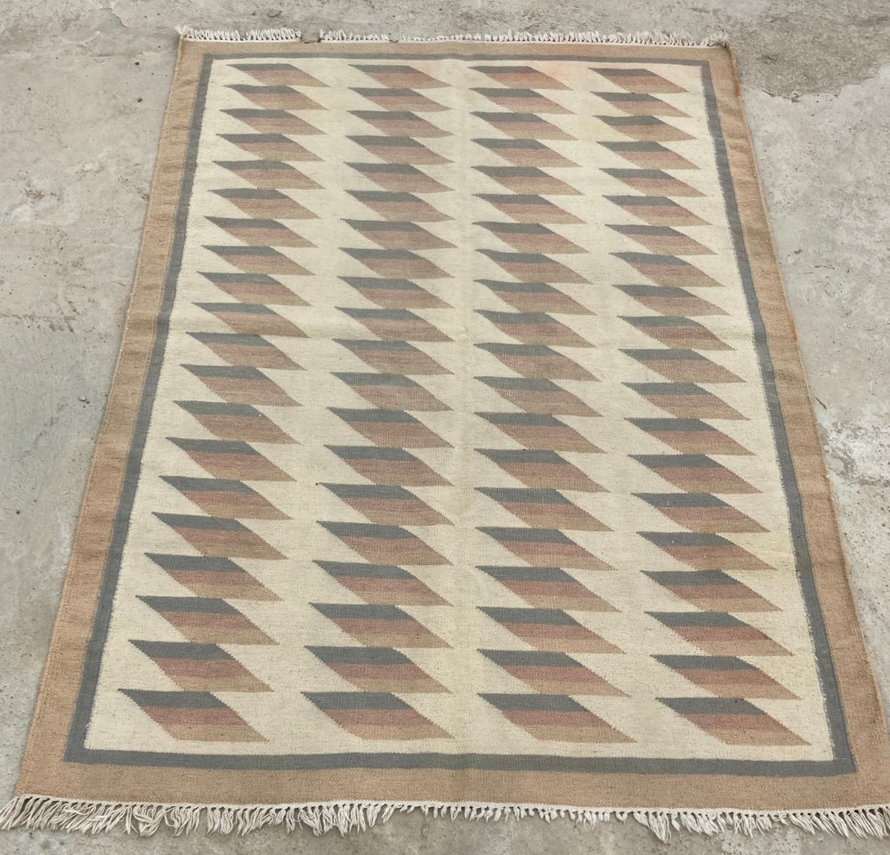 Vintage Traditional Handmade Beautiful Turkish Kilim Floor Rug Carpet 177x126 cm