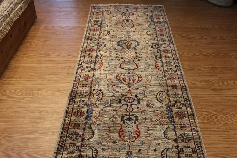 20 FT LONG HALL RUNNER Handmade Fine Quality Made of Natural Wool Natural Dyes gallery