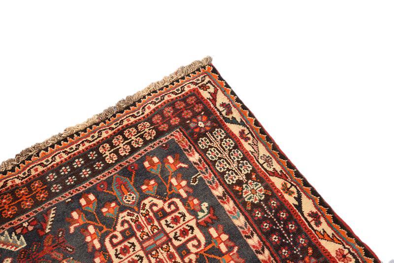 Vintage Tribal Rust Turkish 5' 2" x 8' 3" Red Hand Knotted Area Rug gallery