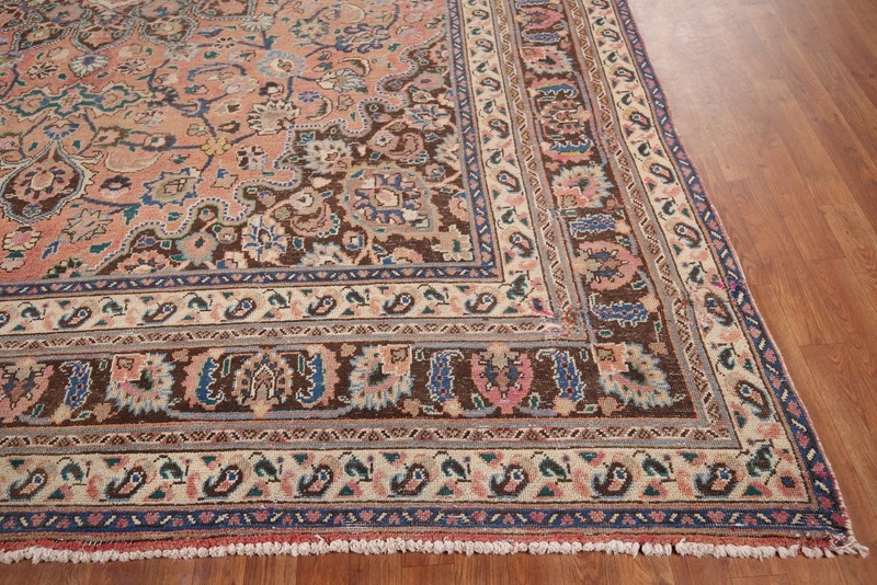 Distressed Traditional Handmade Area Rug 10x13 Ft Floral Medallion Wool Carpet gallery