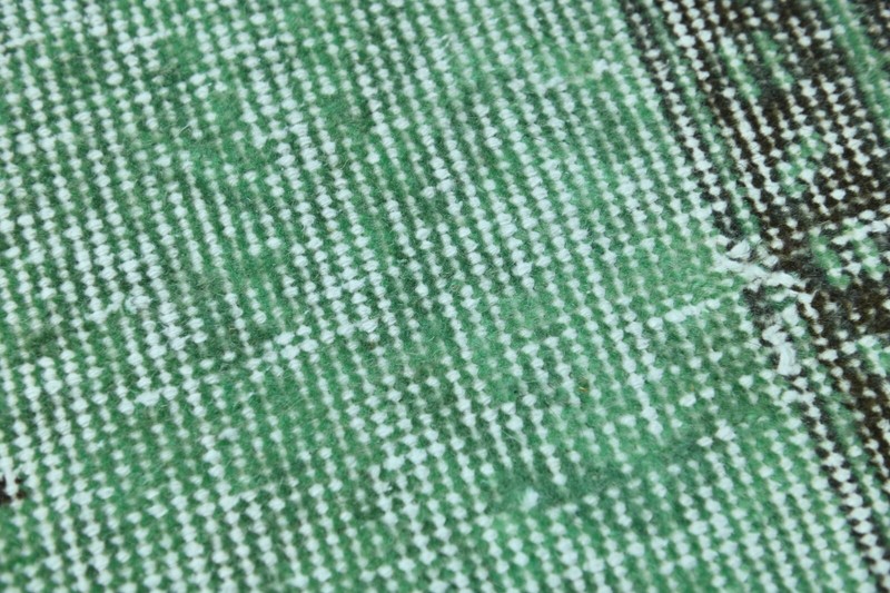 Vintage Turkish Runner Rug 2x9ft Wool Anatolian Handmade Hallway Oushak GREEN gallery
