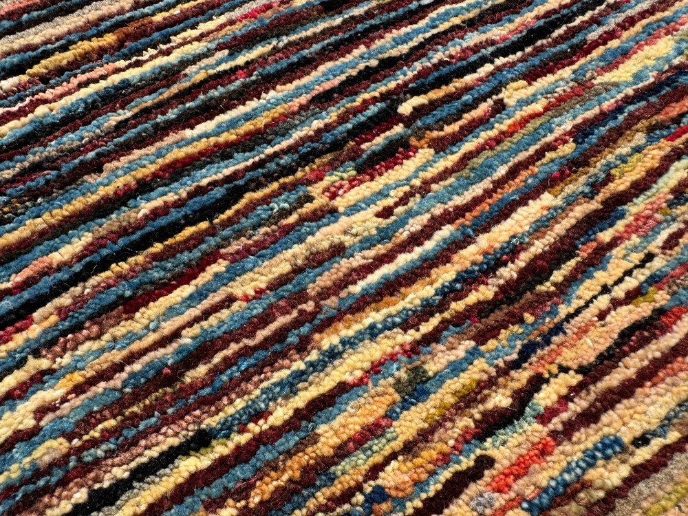 3x5 VINTAGE ORIENTAL RUG WOOL HAND-KNOTTED HANDMADE geometric tribal gabbeh fine