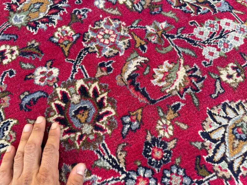 FINE HANDMADE ORIENTAL RUG 10x13 handwoven red navy purple pink blue 9x12 10x4 gallery