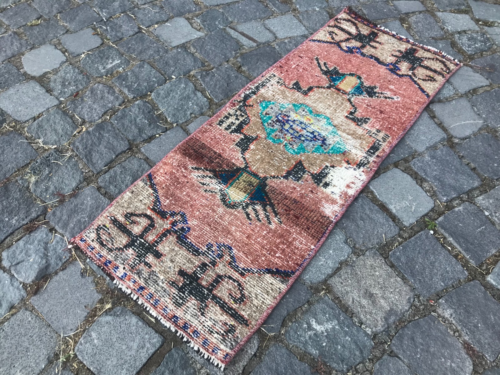 Oushak Decorative Boho Bedroom Kitchen Farmhouse Carpet, Turkish Rug,1,2x3,0 ft gallery