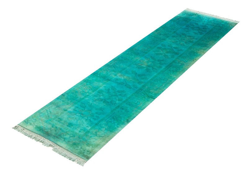Vintage Hand-knotted Runner Rug 2'8" x 9'9" Traditional Oriental Wool Carpet gallery
