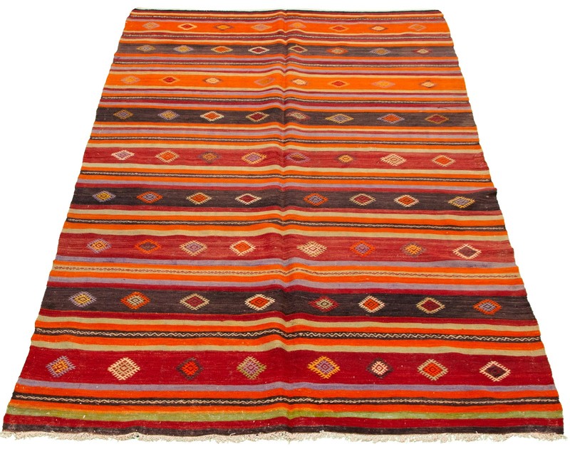 Vintage Hand Woven Area Rug 5'7" x 10'2" Traditional Wool Oriental Carpet gallery
