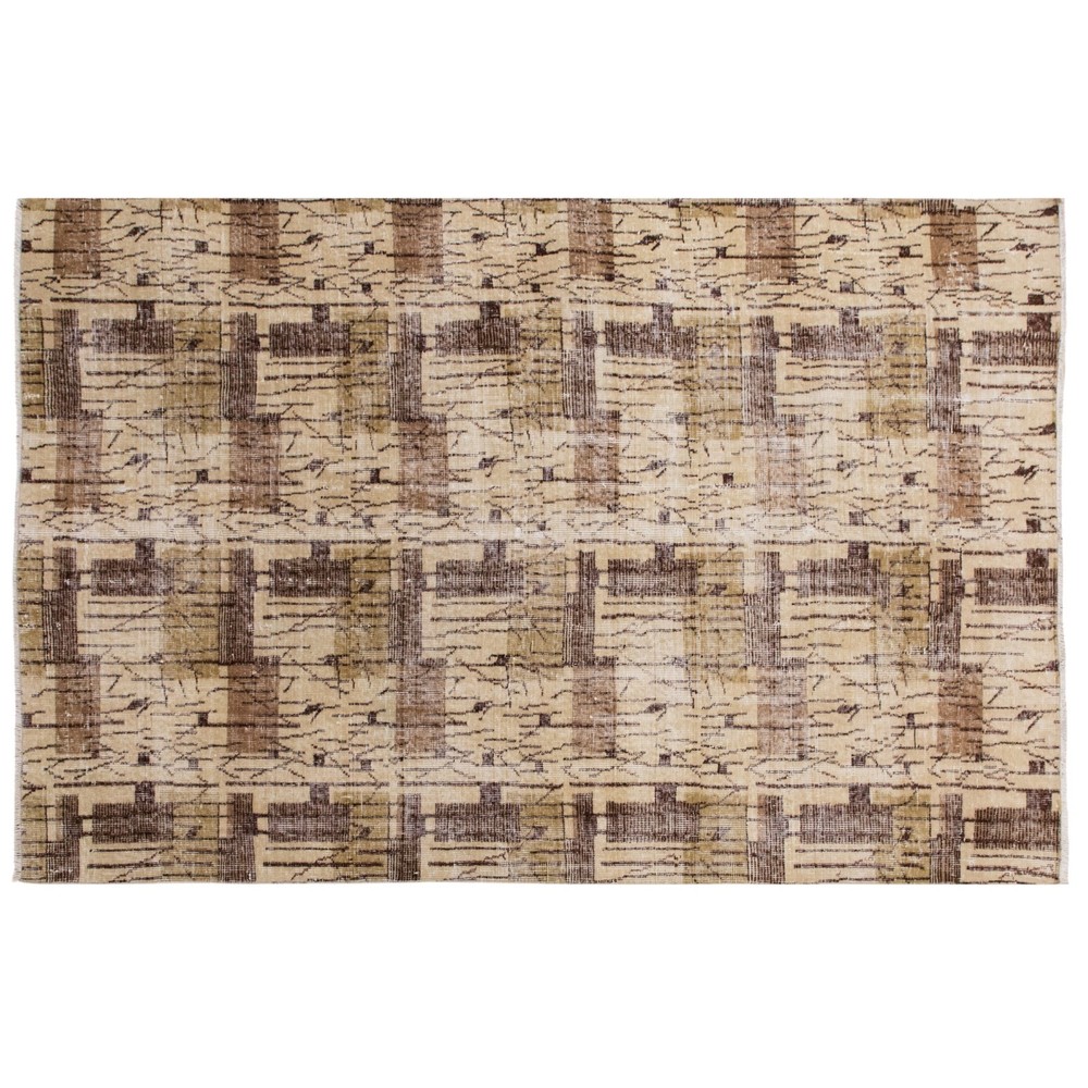 Vintage Turkish Oushak Rug 156 x 230 cm (5'1" x 7'6") – 60+ Yr Old Handwoven Rug