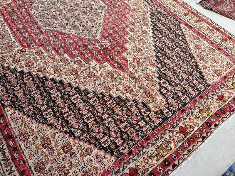 360 X 260 CM Stunning Super Fine Quality Senneh Knots Oriental F;at Weave Kilim gallery
