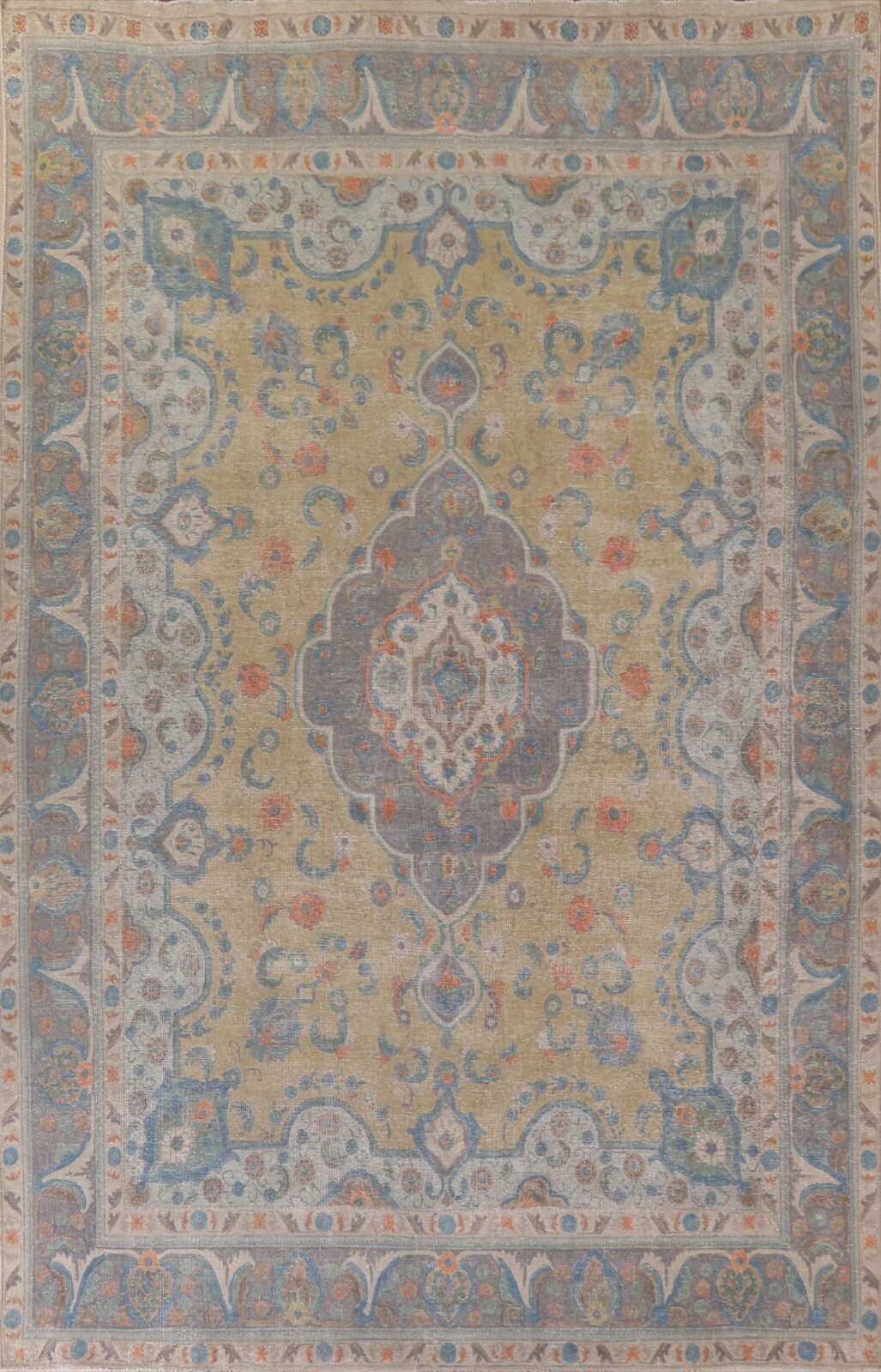 Overdyed 10x13 Floral Traditional Vintage Area Rug Wool Handmade Large Carpet gallery
