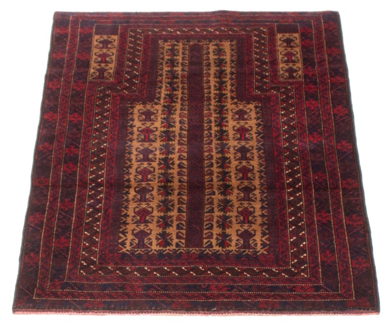Vintage Hand-Knotted Area Rug 2'11" x 4'8" Traditional Oriental Wool Carpet gallery