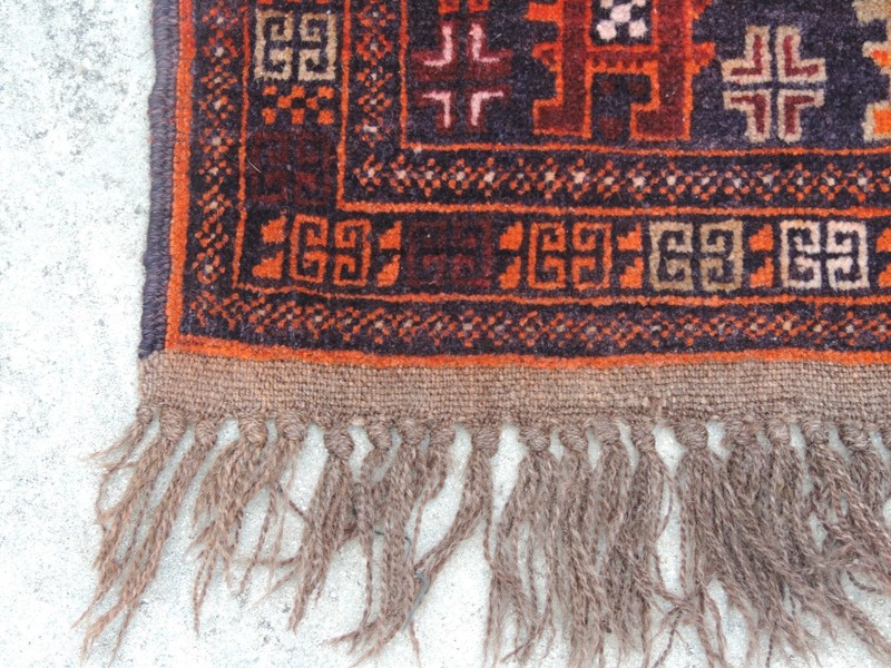 2x3ft. Vintage Turkoman Balouch Child's Prayer Rug gallery