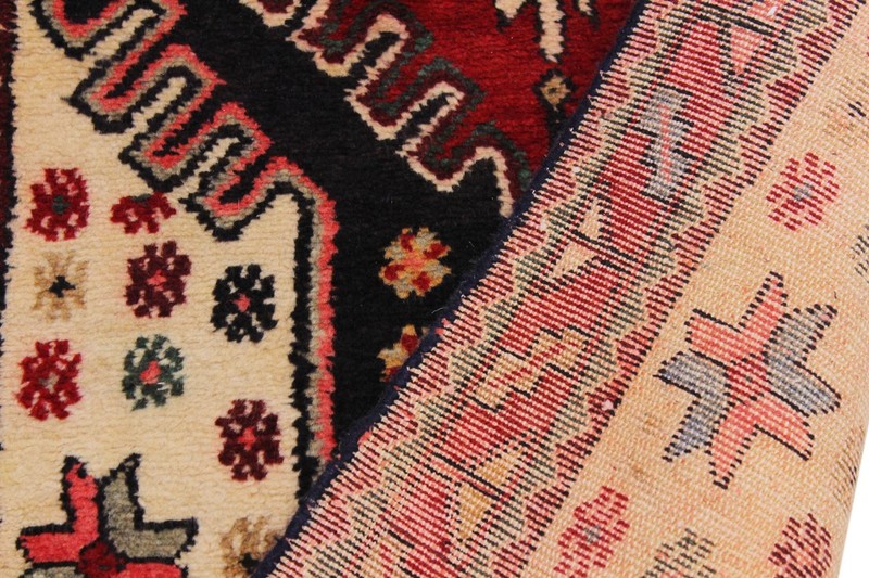 Handmade Red Wool Runner Rug 2'11" x 10'11" Tribal gallery