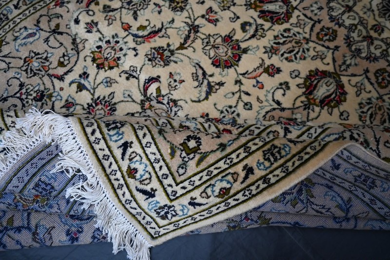 235 x 345 cm Vintage Stunning Natural Vegetable Dye Keshani Oriental Floral Rug gallery