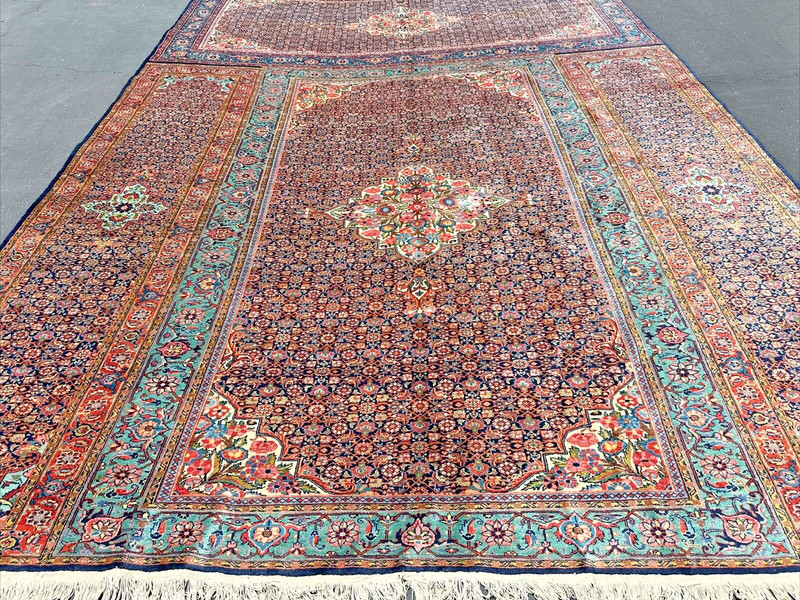 Auth: Antique Tabrize RARE Triclinium UNIQUE Organic Wool Beauty 10x14 NR gallery