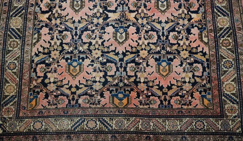 4'7" x 6'4" Antique Hand Knotted Wool Tribal Malayerr Hamadonn Oriental Rug Rare gallery