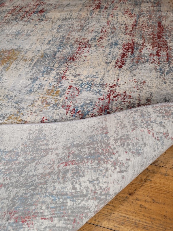 Red Silk Rug, Modal Silk Rug, Modern, Turkish Silk Rug 47"x71", 120x180cm gallery