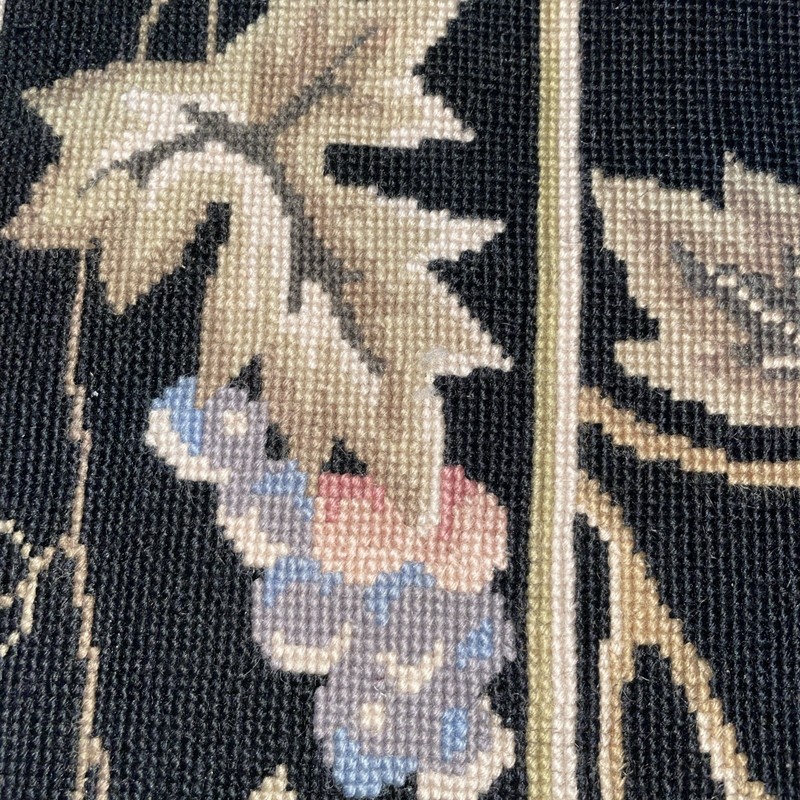 Beautiful VTG Handmade Needlepoint Tapestry Rug/Wall Hanging 34 X58” Butterfly gallery