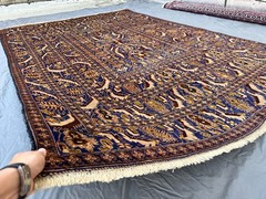 7 x 10 ft Stunning COLLECTOS’ ITEM VINTAGE TAIMANI NATURAL VEGETABLE DYE NOMAD C