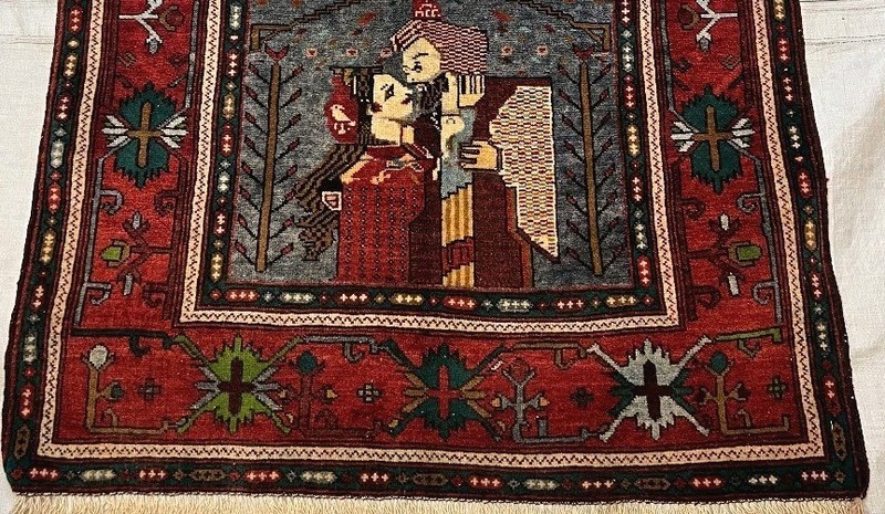 Handmade Afghan amazing rug Great Quality Beauiful design Size 143x100cm gallery