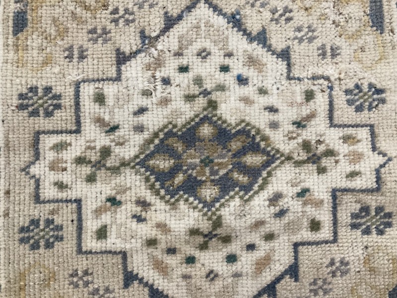 Brown rug, Turkish rug, Vintage small rug, Square rug, Doormat, 1.3 x 1.3 ft gallery