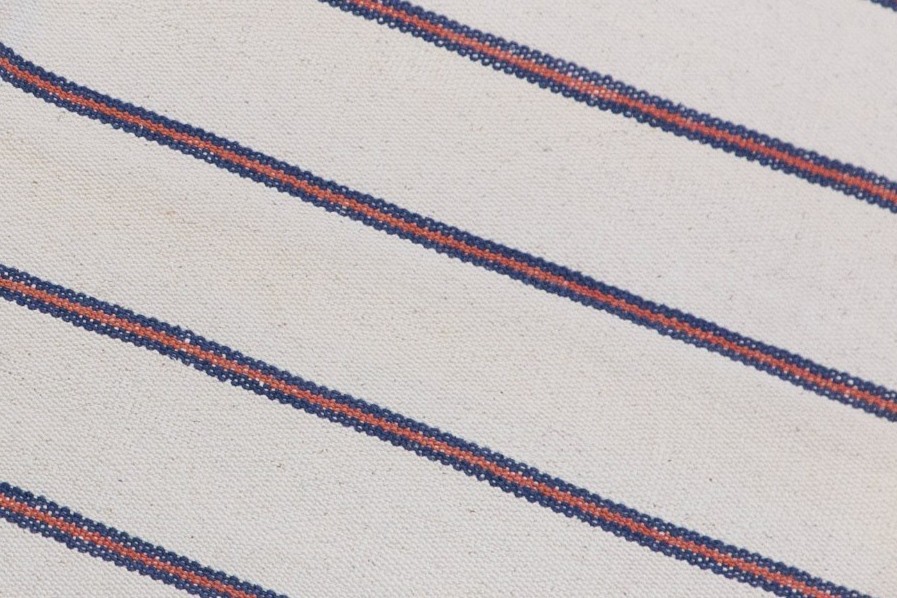 Handwoven Vintage Striped Cotton Kilim Runner, 80x205 cm / 2'7" x 6'9" gallery