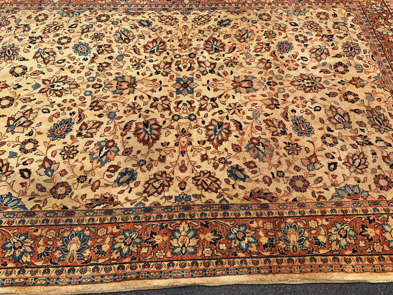 ANTIQUE AMERICAN P....N SAROUK RUG 7X10FT CIRCA 1920 gallery