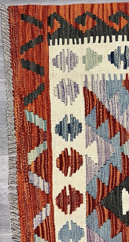 Vintage Kilim Traditional Hand Made Oriental Wool Kilim 5ftx3.2ft 152cmx101cm gallery