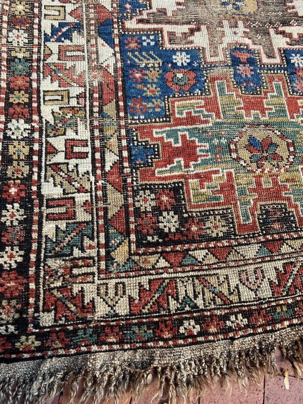 Antique Caucasian Dagestan Lesghi Star rug 40" x 56" gallery