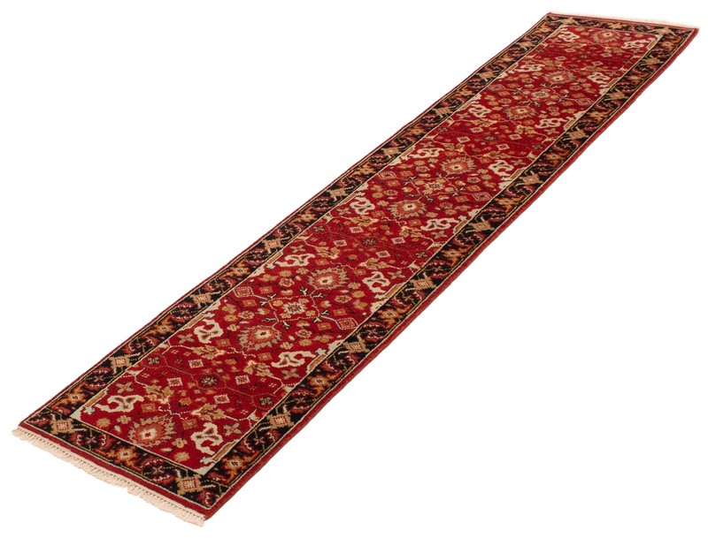 Vintage Hand-knotted Runner Rug 2'6" x 11'11" Traditional Oriental Wool Carpet gallery