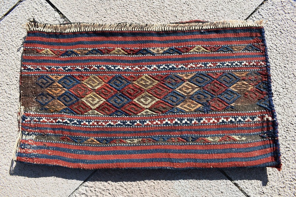 Wonderful Antique Awesome Collector's Anatolian Completely Kilim Rolling Pin Bag