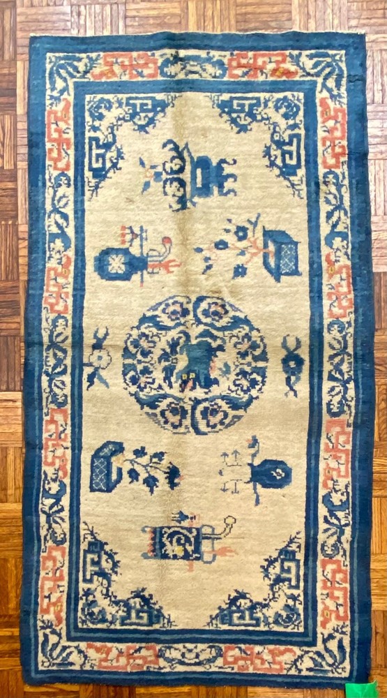 Chinese Ningshia Rug, 19th C; 4ft x 6ft