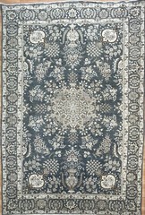 Fantastic Floral – 1940s Antique Vintage Rug – Oriental Carpet – 7.7 x 10.9 ft.