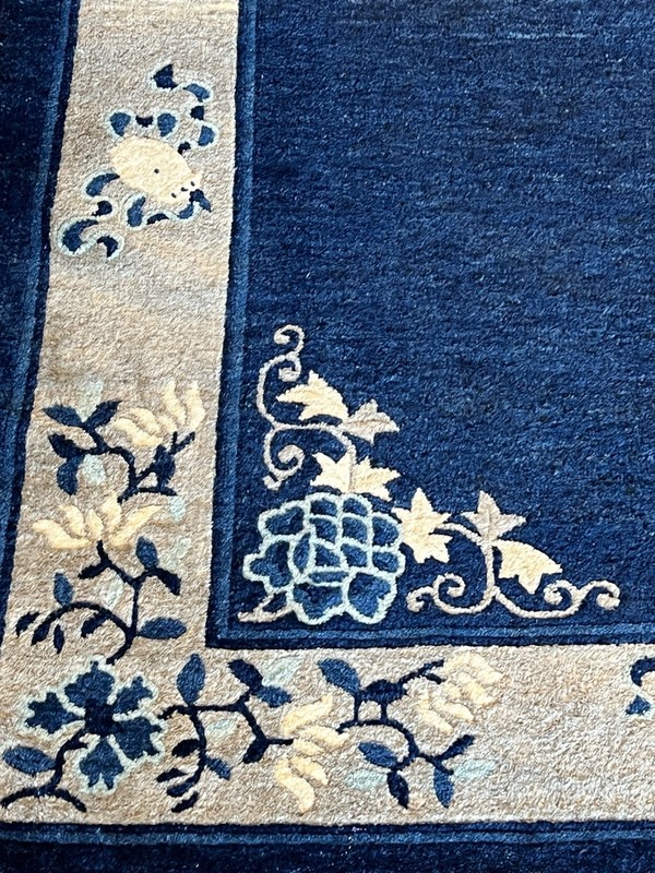 1920 Vintage 100% Wool Art Deco peking Chinese Rug 4 X 6.8 Perfect Condition gallery