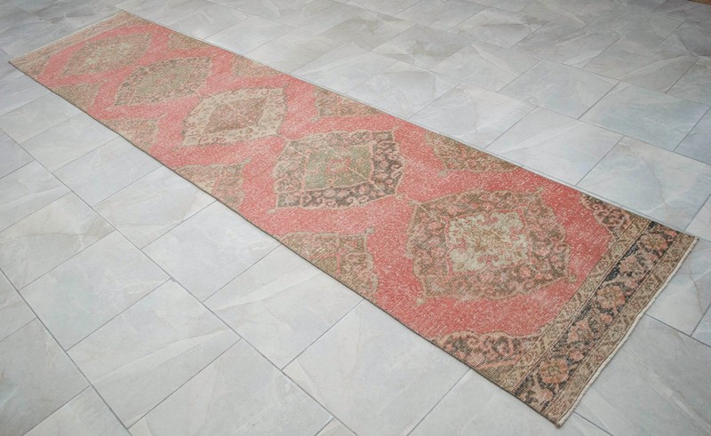 3x12 Runner Rug Turkish Hand-knotted - Hallway Runner Entryway Rug Kitchen Decor gallery