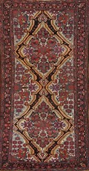 Vegetable Dye Wool Traditional Style Area Rug 6×13 ft Hand-knotted Living Room