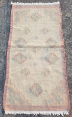 Vintage Traditional Handmade Beautiful Afghani Kilim Floor Rug Carpet 130×68 cm