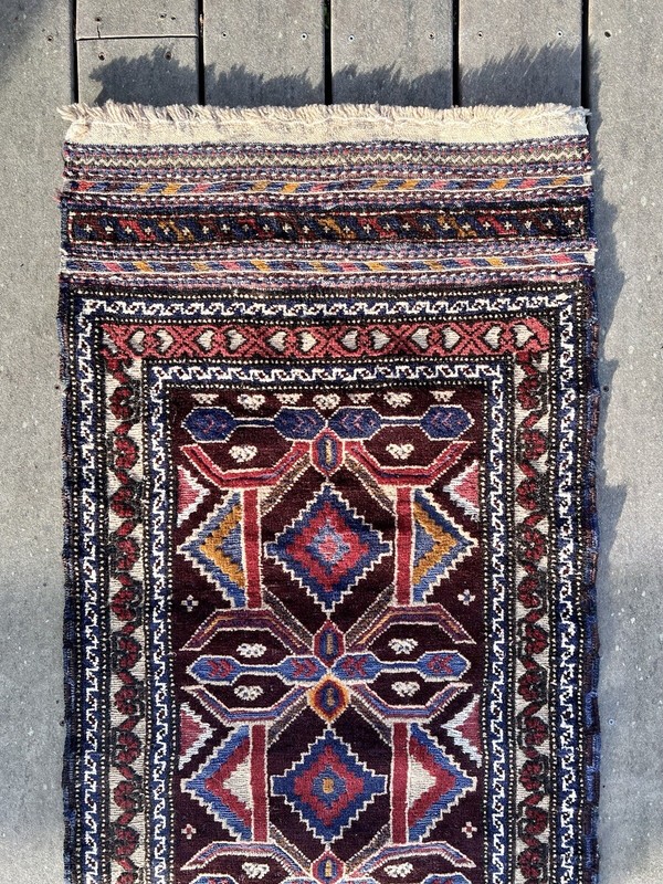 AFGHANI BALOUCH Hand Knotted Wool RUG • RUNNER • 2’ 2” x 8’ 6” gallery