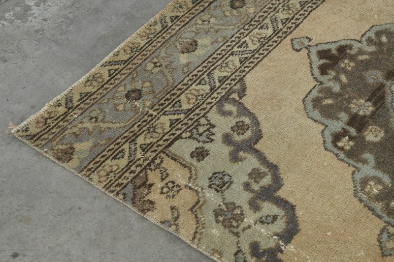 3x13 turkish runner rug, hand-knotted vintage oushak rug runner, boho decor,679 gallery