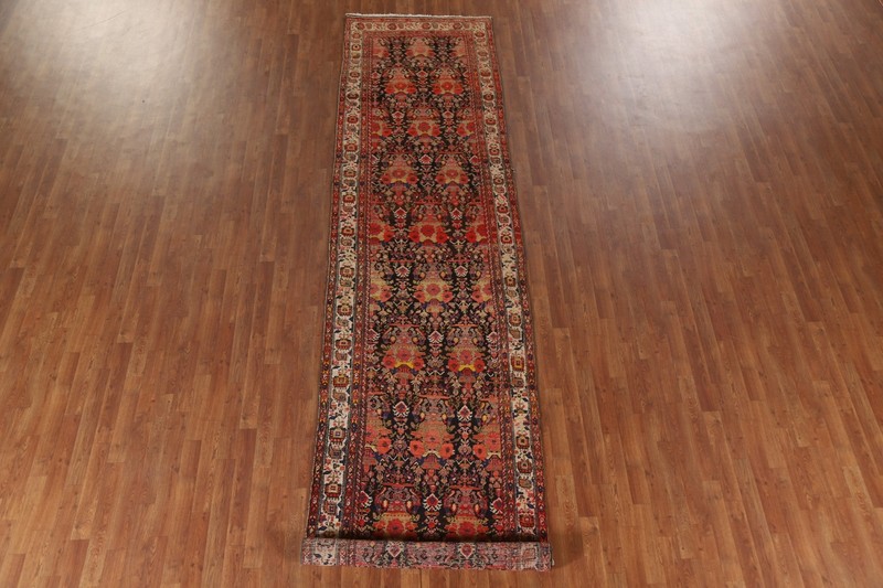 vegetable Dye Bidjar Traditional Runner Antique Rug 4'x15' Handmade Wool Carpet gallery