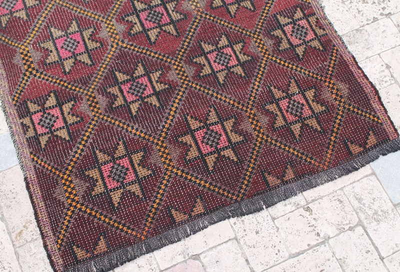 Turkish Kilim Rug 36''x55'' Hand Woven Adana Cicim Kilim 93x140cm Area Rug Wool gallery