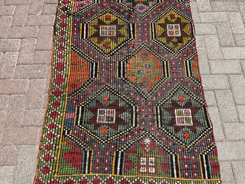 3x5 ft Small Turkish Oushak Kilim Rug Area – Rugs for Living Room gallery