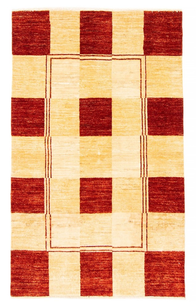 Vintage Hand-Knotted Area Rug 4'1" x 6'0" Traditional Oriental Wool Carpet