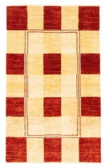 Vintage Hand-Knotted Area Rug 4’1″ x 6’0″ Traditional Oriental Wool Carpet
