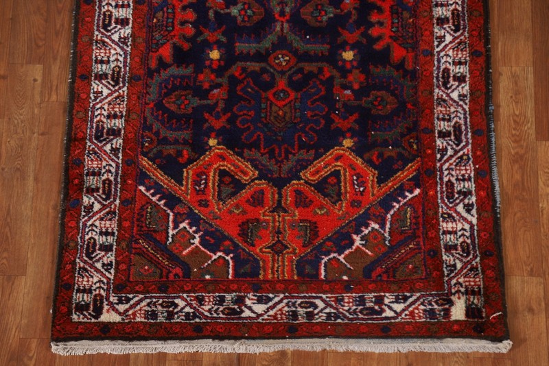 Vegetable Dye Bakhtiari Antique Rug Runner 3'x16' Wool Handmade Hallway Carpet gallery