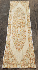Vintage Traditional Handmade Kashmiri Crewel Wool Runner Rug 185x60cm