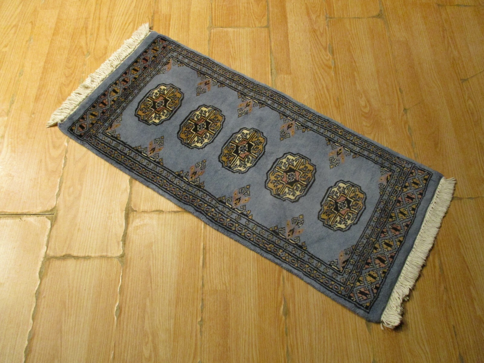 2x3 Bukhara Museum Geometric Handmade-Knotted Wool Rug 582488 gallery