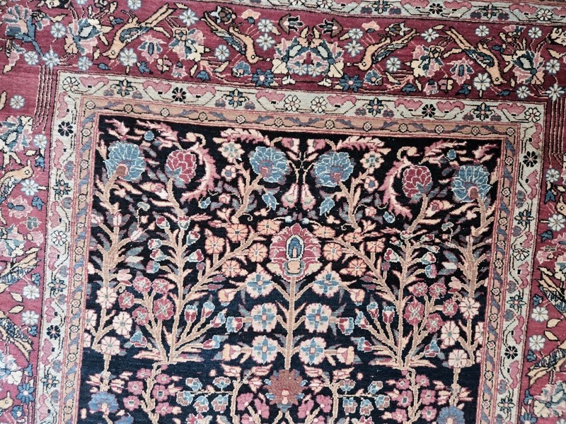 Fine Antique Genuine Middle Eastern Lavar Rug 99 X 55 Inches gallery