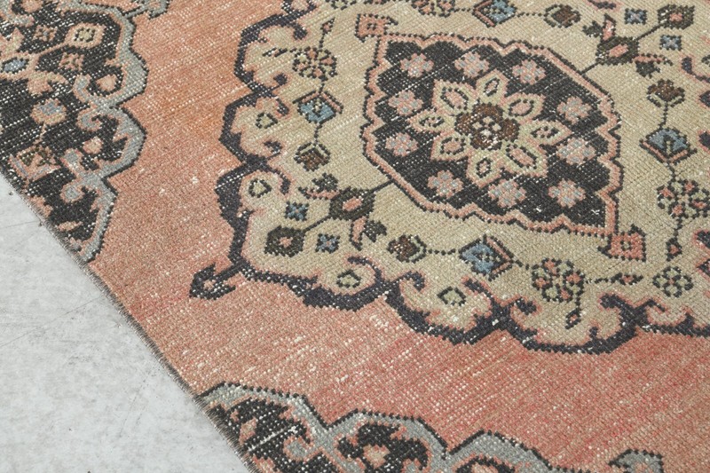 Oushak Runner Rugs Turkish Runner Hand-Knotted Carpet Vintage Rug 3 x 12 ft 248 gallery